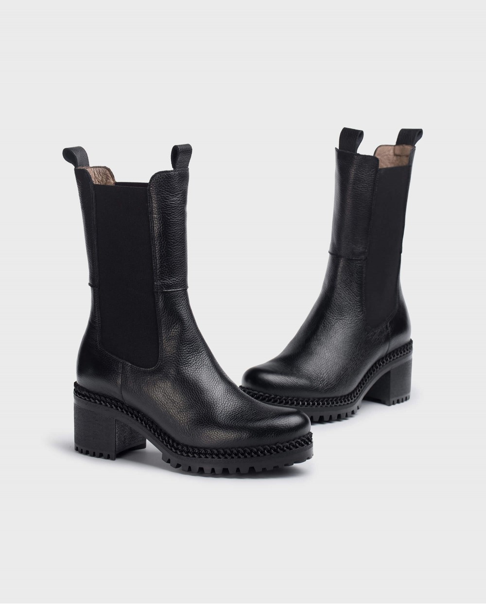 Wonders-Ankle Boots-Black Toro Boot