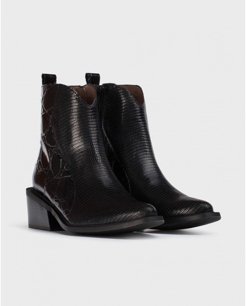 Wonders-Ankle Boots-Black Sacramento Ankle Boot