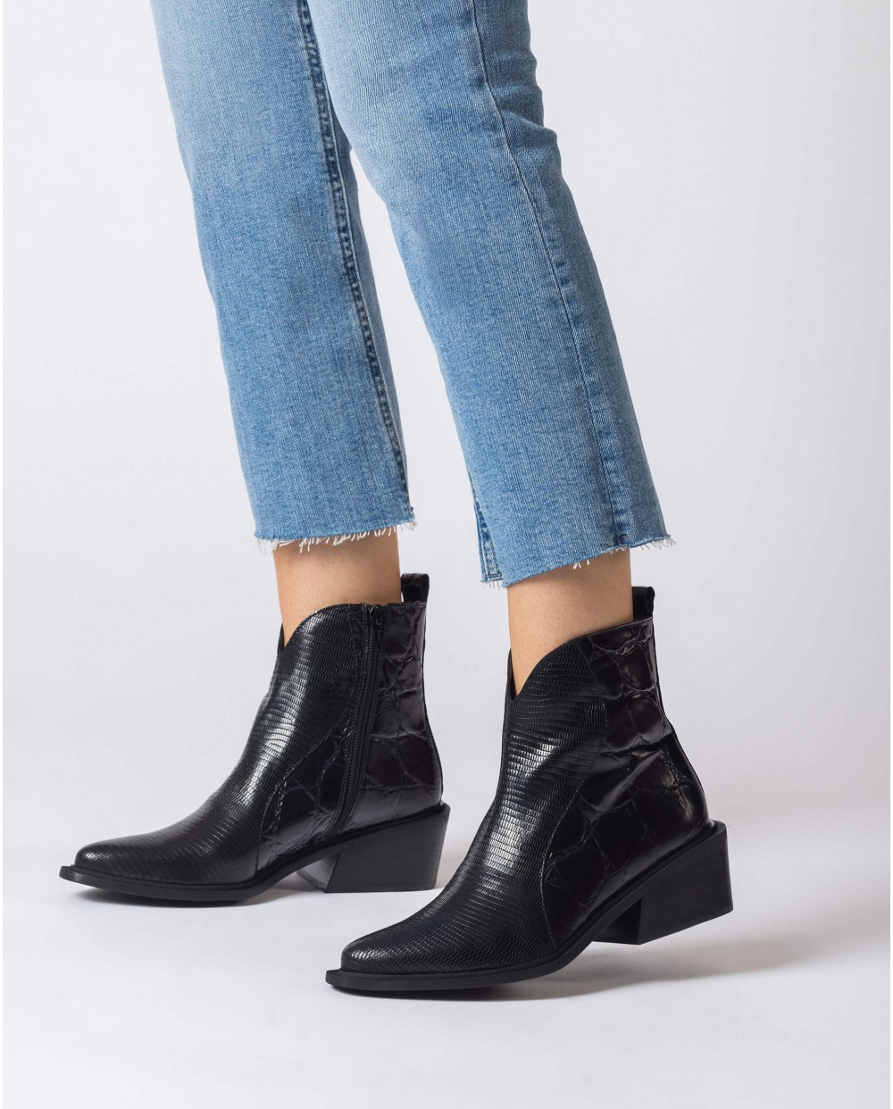 Wonders-Ankle Boots-Black Sacramento Ankle Boot