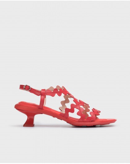 Wonders-Heels-Red Mica Sandal