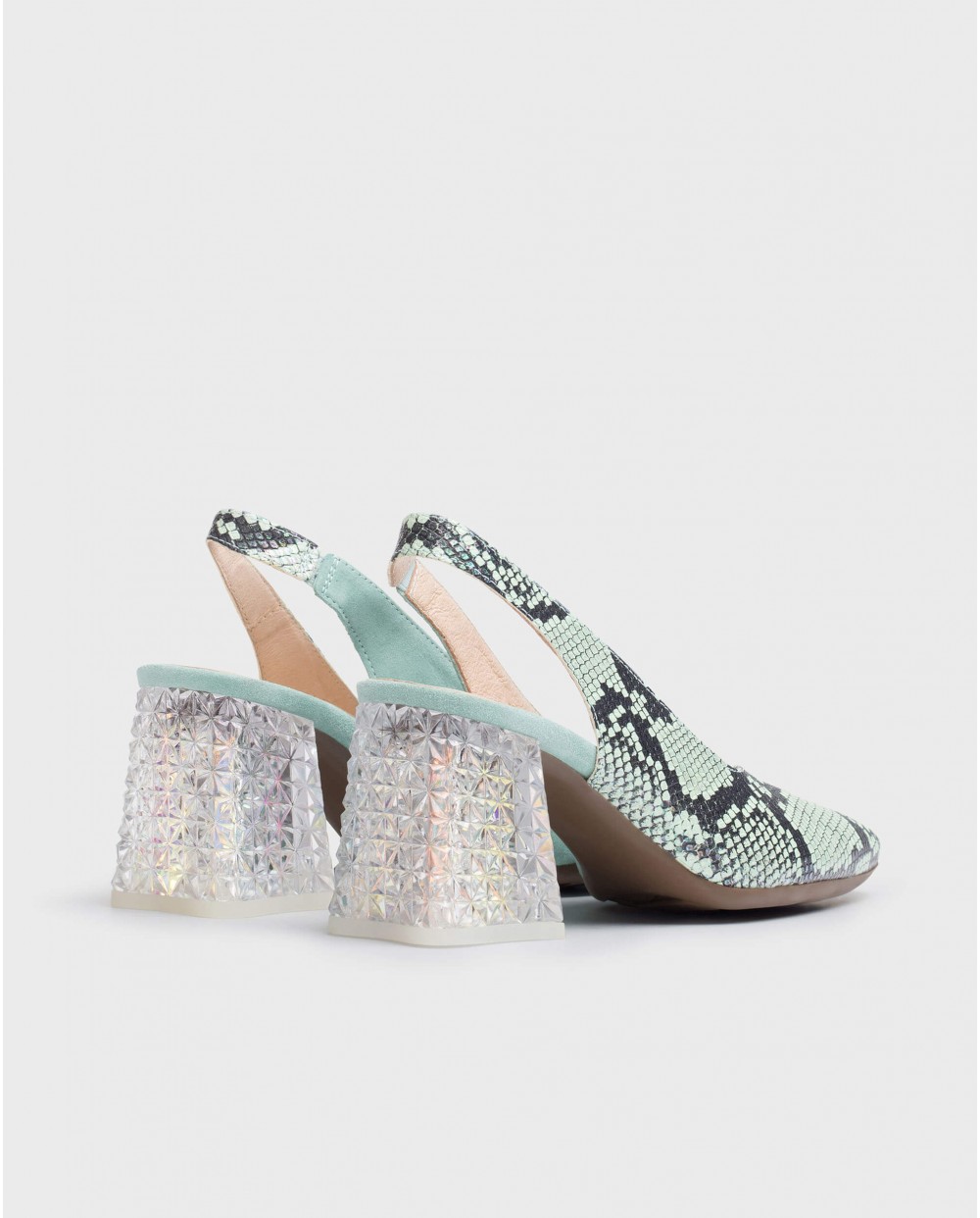 Wonders-Heels-High heeled shoe with jewel detail