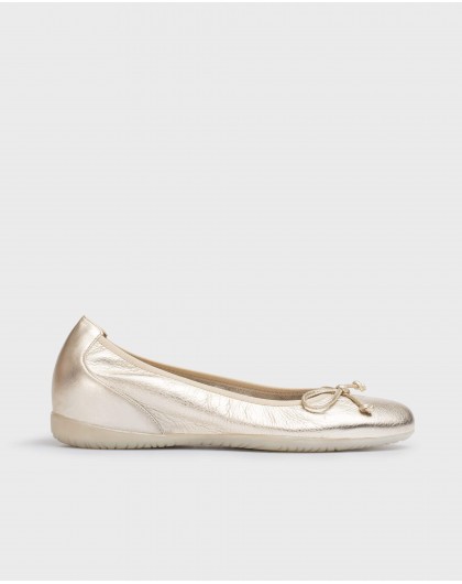 Wonders-Flat Shoes-Ballet pump with bow detail