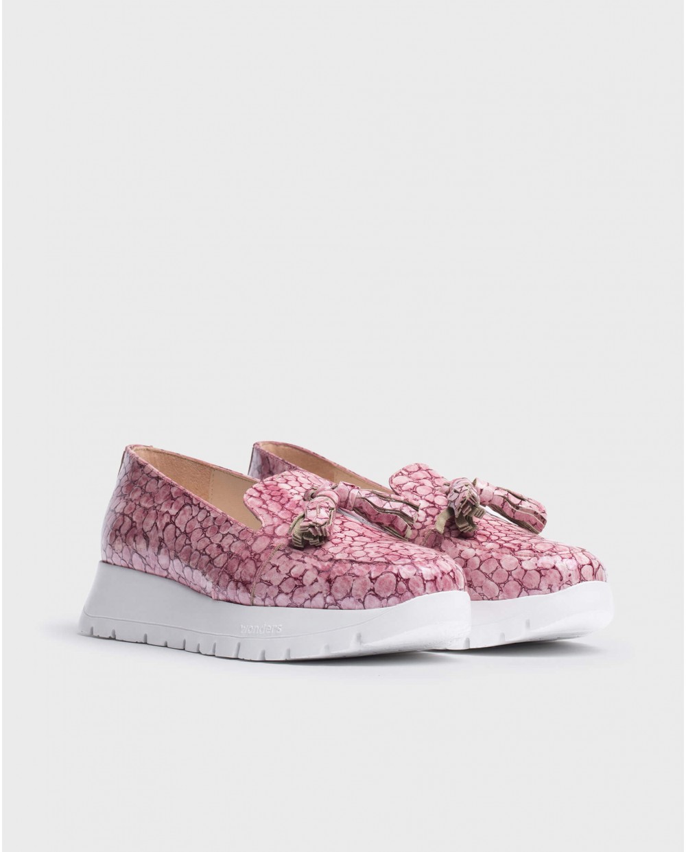 Wonders-Loafers-Pink Wave Shoes