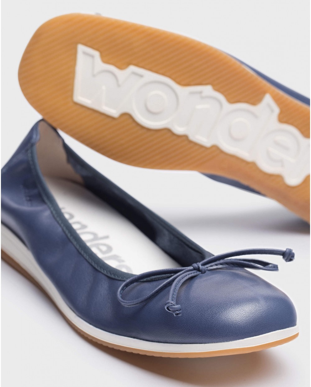 Wonders-Flat Shoes-Blue Malea Ballerina