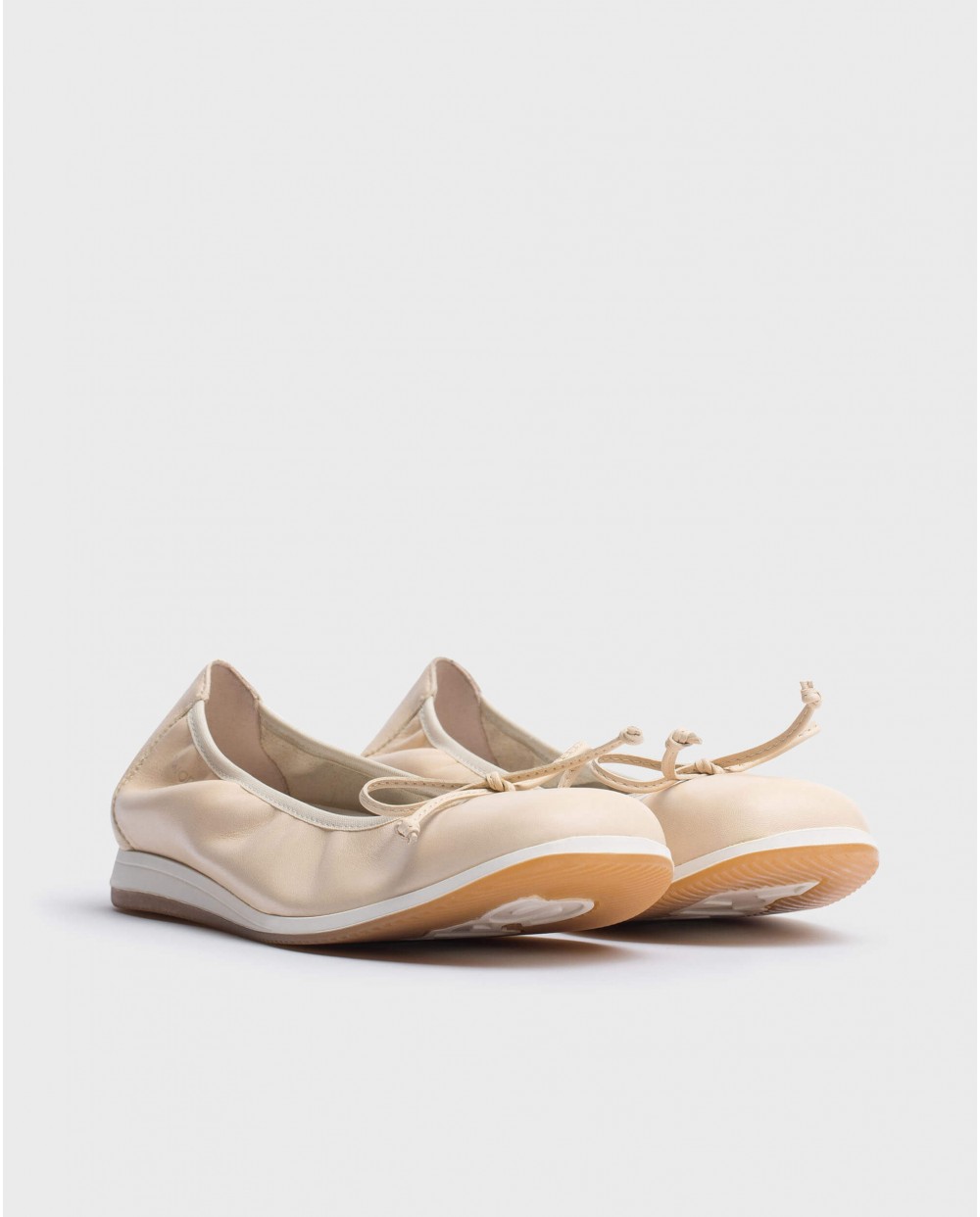 Wonders-Flat Shoes-Natural Malea Ballerina