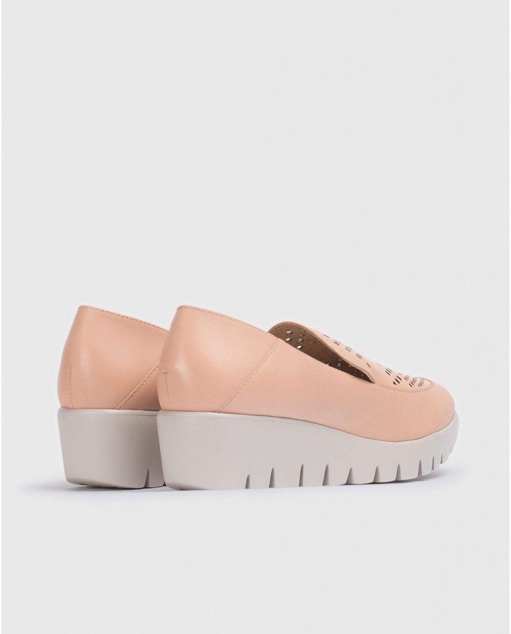 Wonders-Outlet-Leather loafer mule