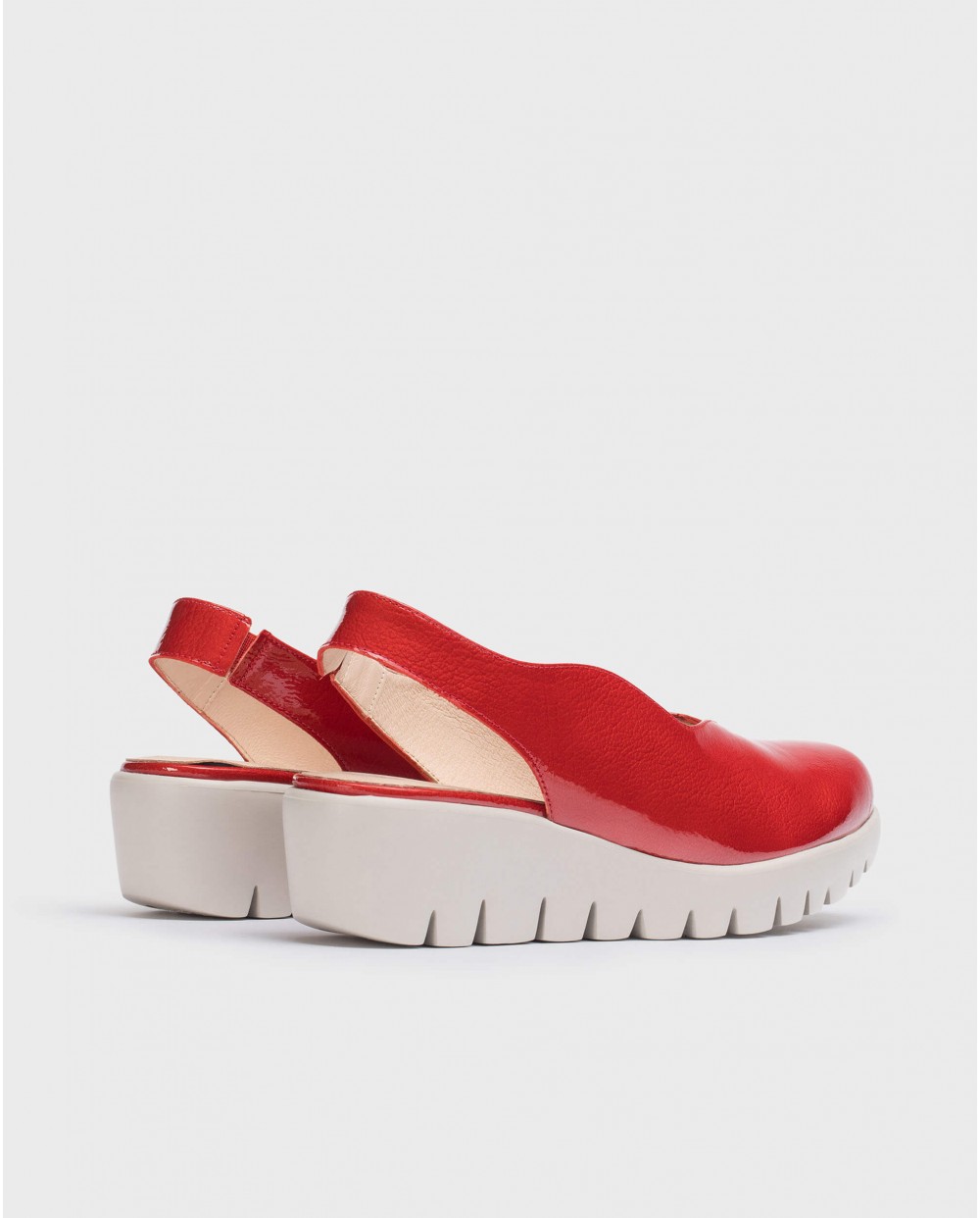 Wonders-Wedges-Red Wave Shoes