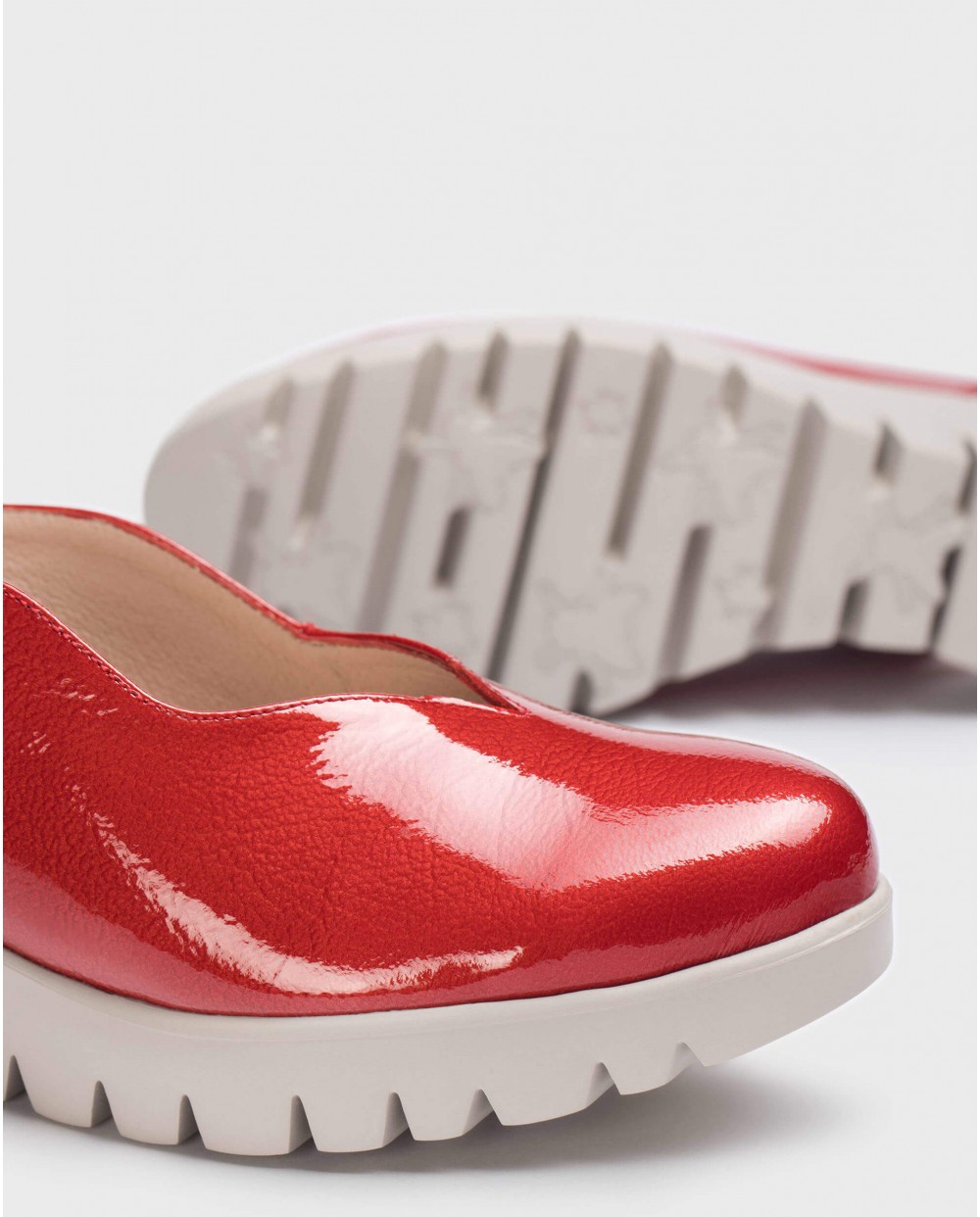 Wonders-Wedges-Red Wave Shoes