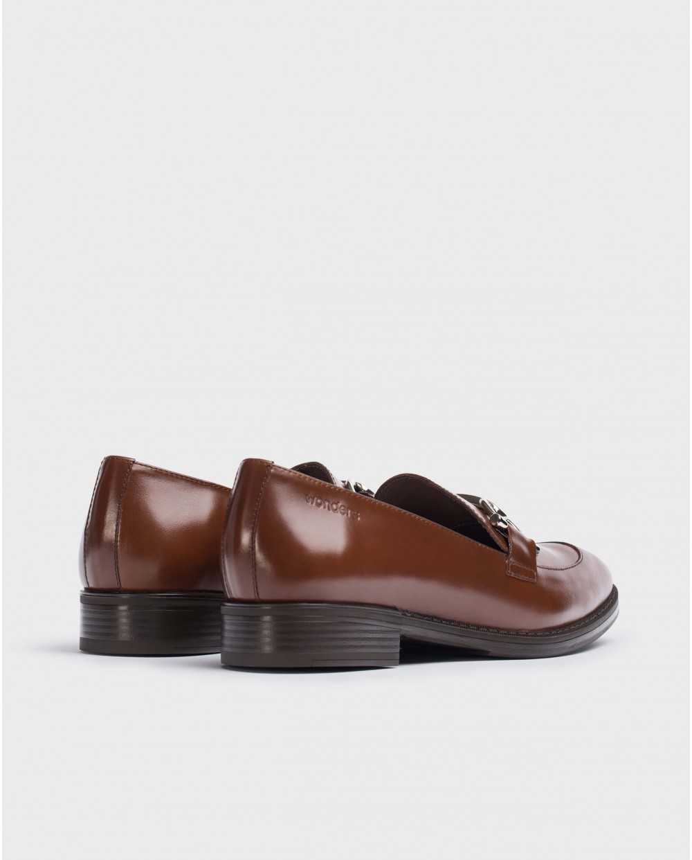 Wonders-Flat Shoes-Brown Lorin Moccasin