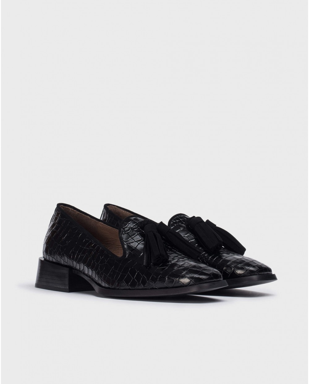 Wonders-NEW IN-Black Manolo Moccasin