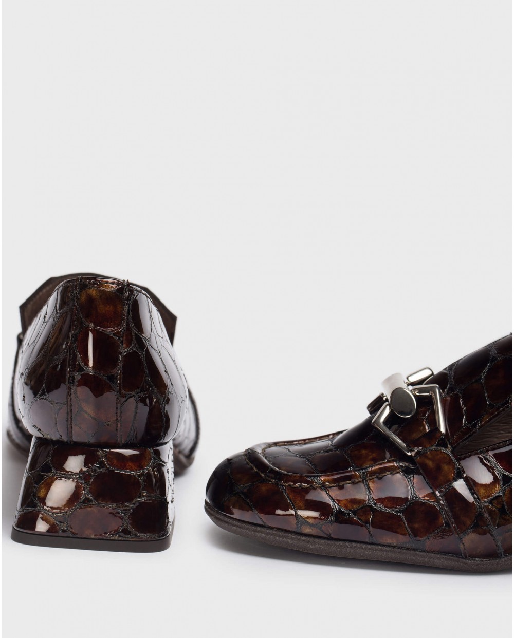 Wonders-Heels-Leather Nara Moccasin