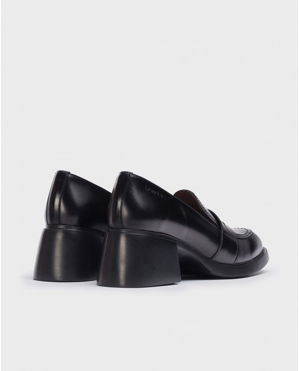 Wonders-Tacones-Zapato Durham negro