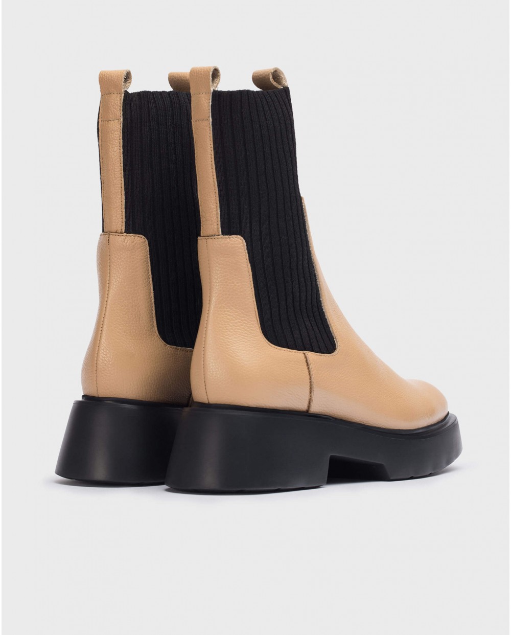 Brown sock ankle Boot
