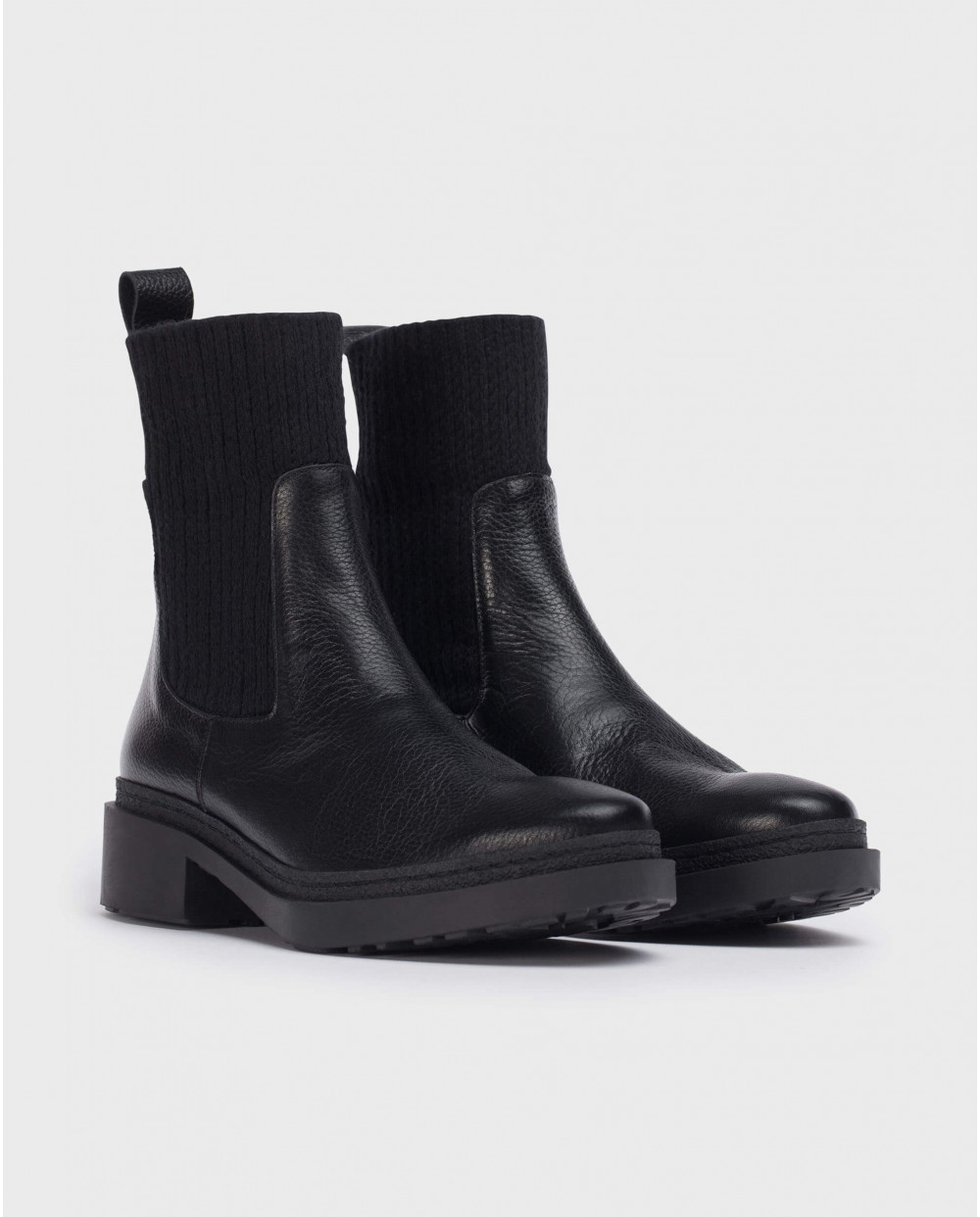 Wonders-Ankle Boots-Black Kenny Ankle Boot