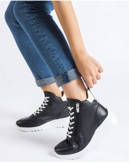 Wonders-Sneakers-Black Yoko Ankle Boot