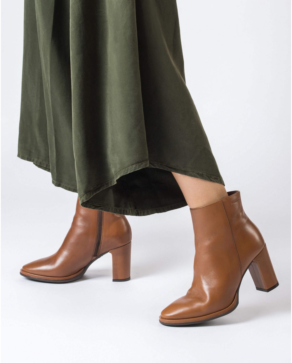 Wonders-Heels-Brown Ostro Ankle boot