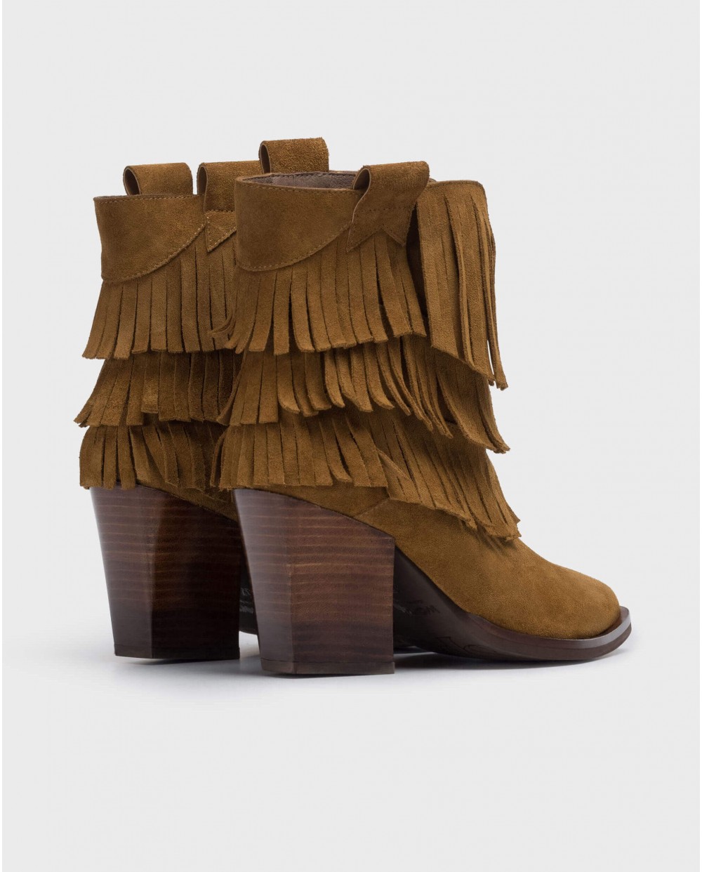 Wonders-Ankle Boots-Montana fringe ankle boot