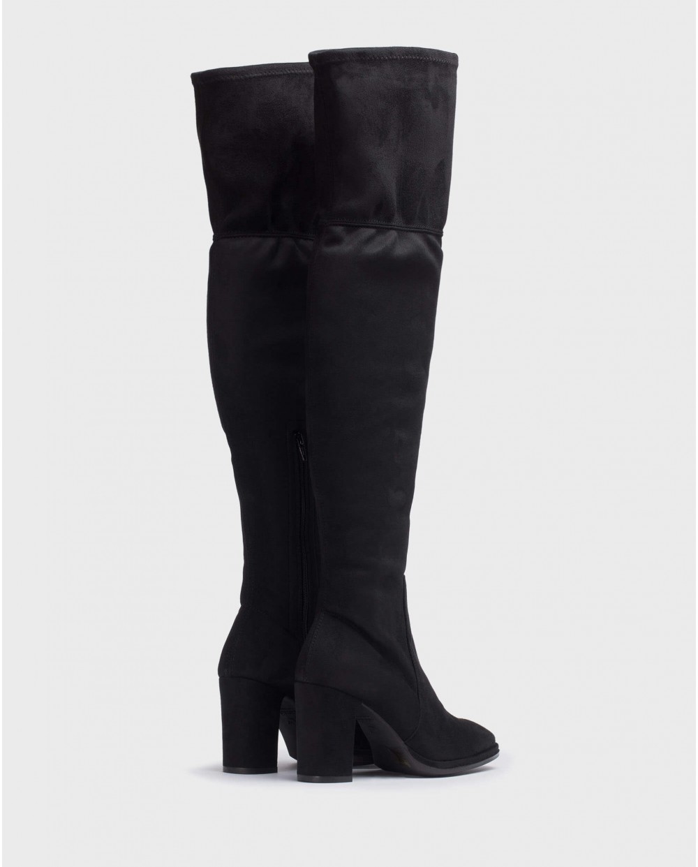 Wonders-Boots-\nAuster black over the knee boot