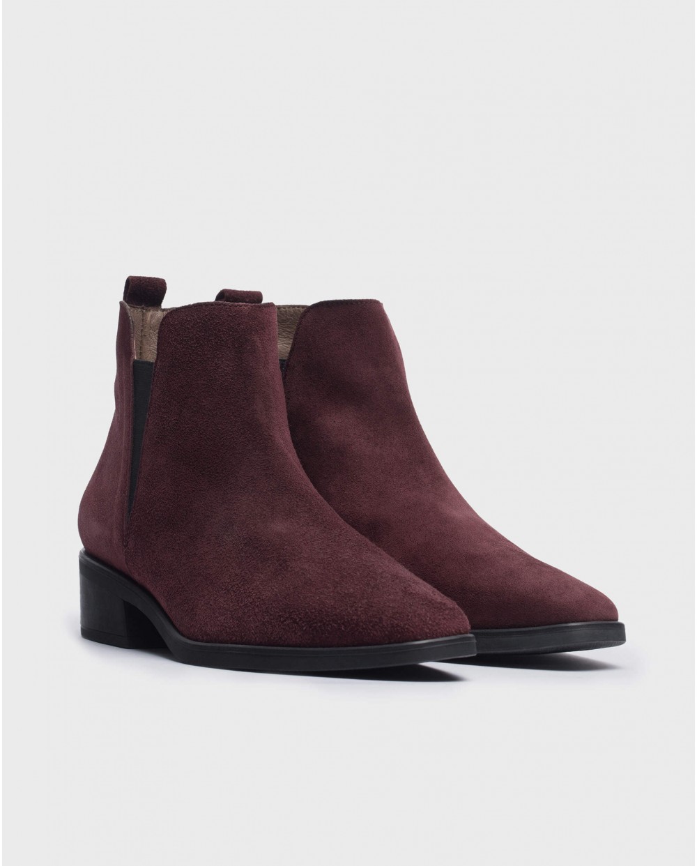 Wonders-Ankle Boots-Suede red ankle boot