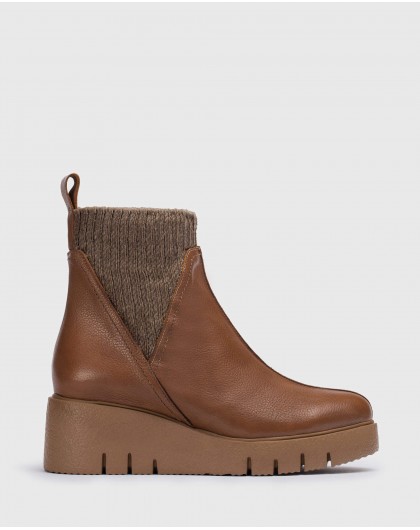Wonders-Ankle Boots-Brown Rai Ankle Boot