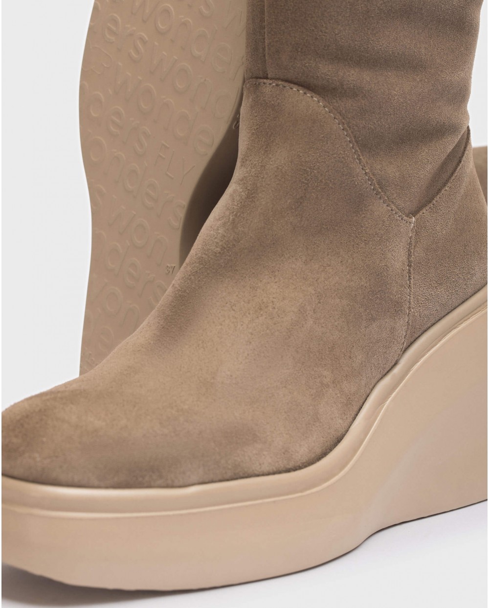 Wonders-Ankle Boots-Beige Ghas Ankle boot