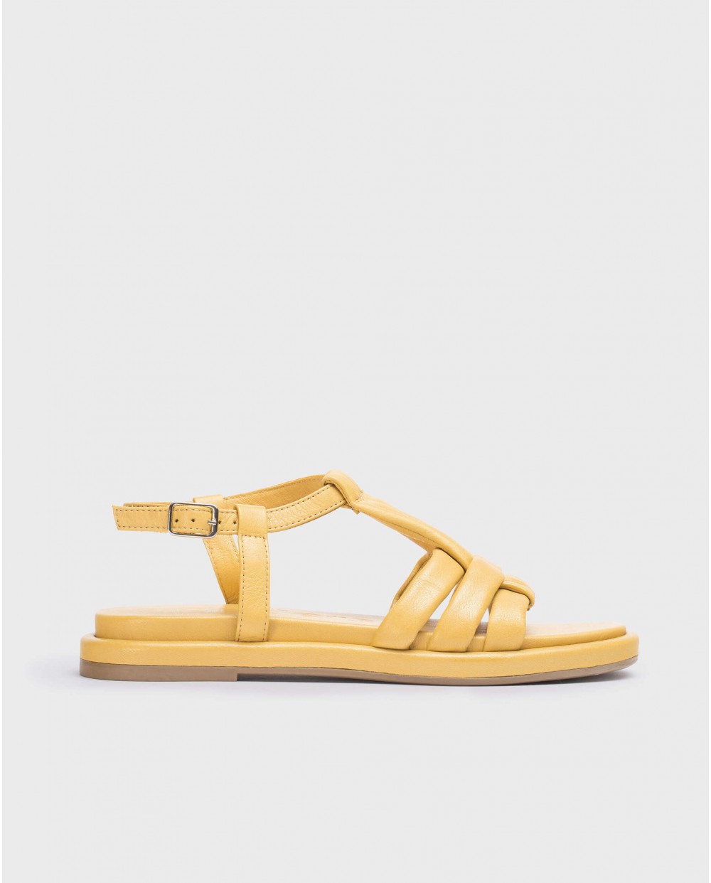 Wonders-Flat Shoes-Yellow Luna Sandal