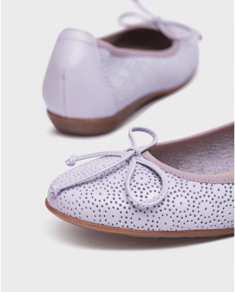 Wonders-Flat Shoes-Lavender Lace Ballerina