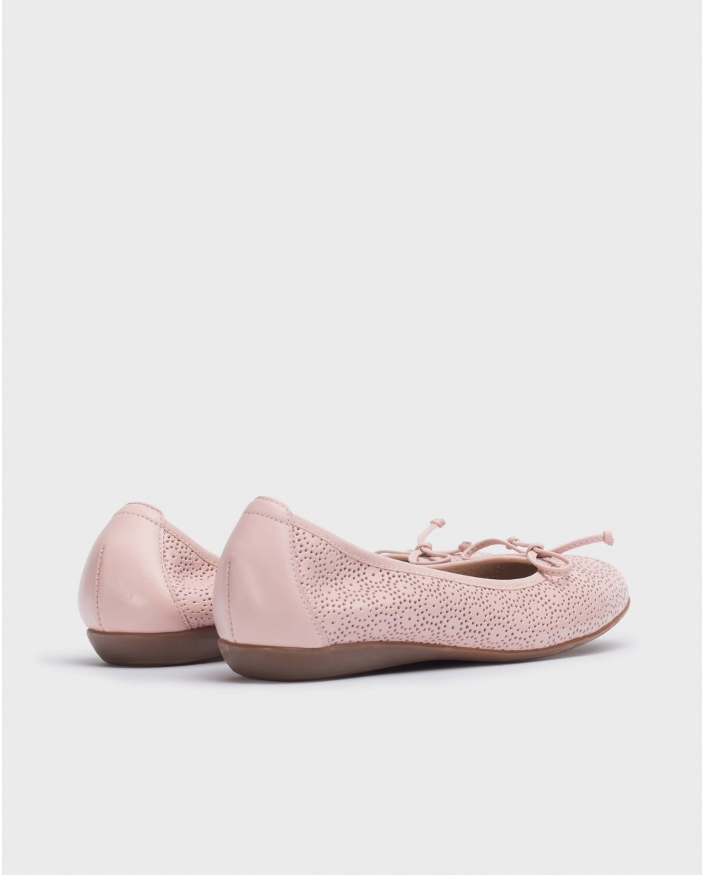 Wonders-Flat Shoes-Pink Lace Ballerina