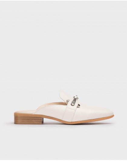 Wonders-Flat Shoes-White Qatar clog