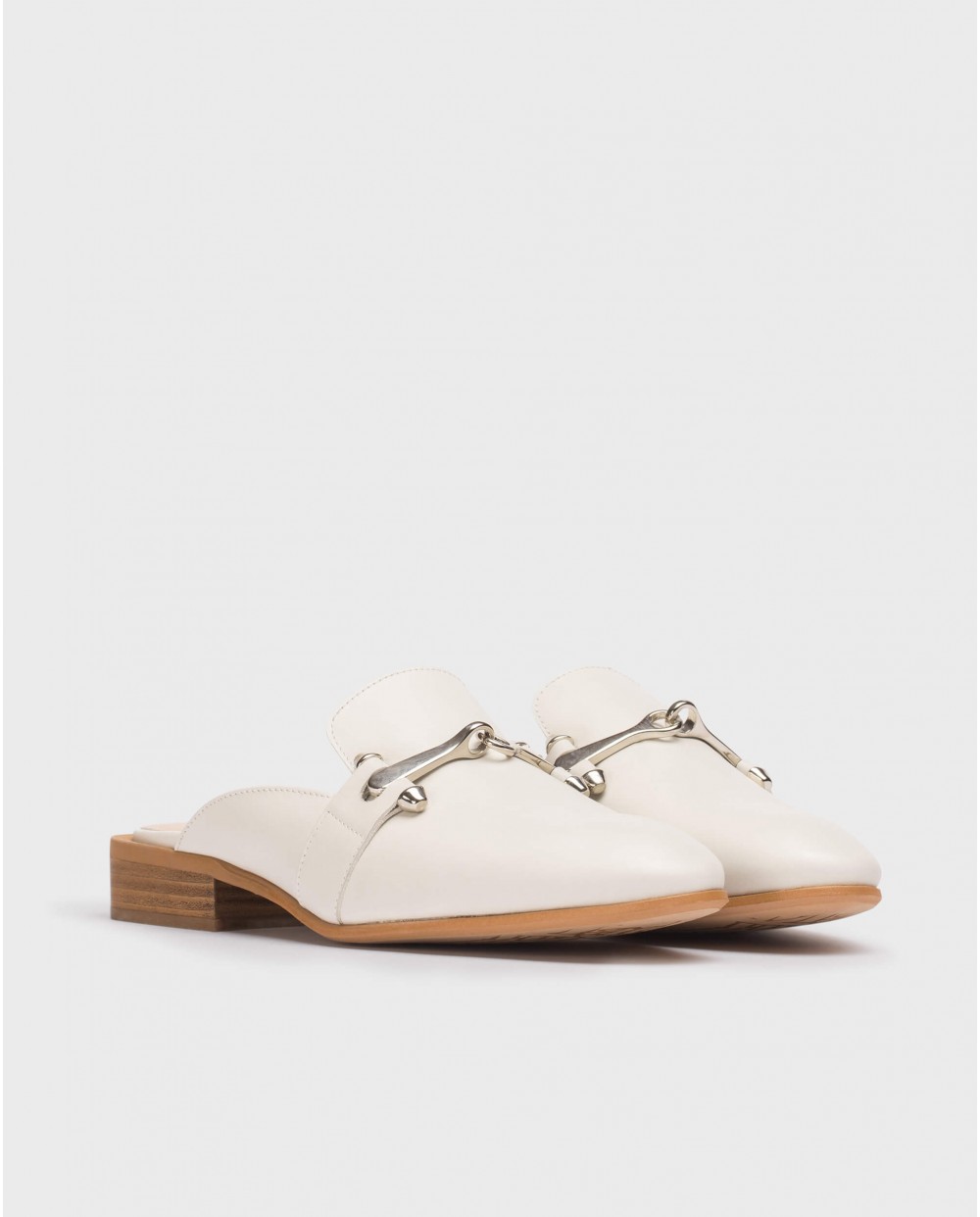 Wonders-Flat Shoes-White Qatar clog