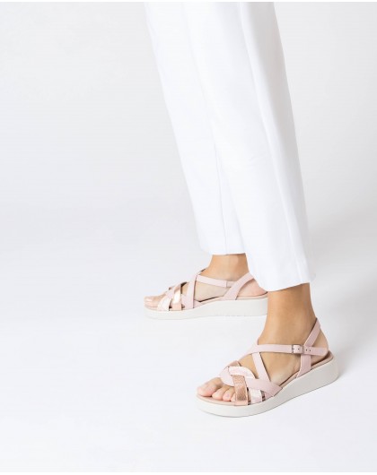 Wonders-Flat Shoes-Pink Alison Sandal