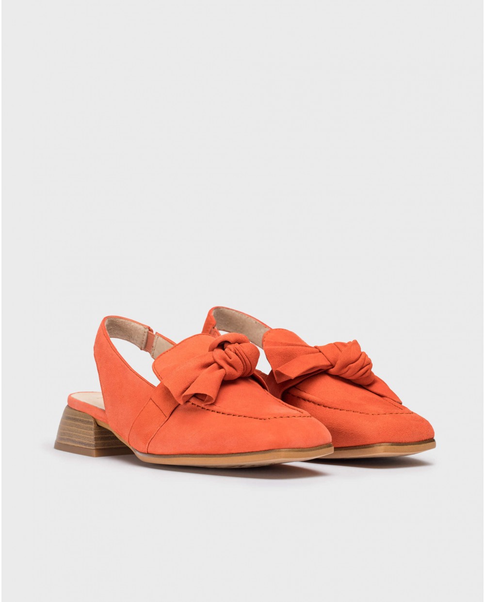Wonders-Flat Shoes-Orange Watts Shoe