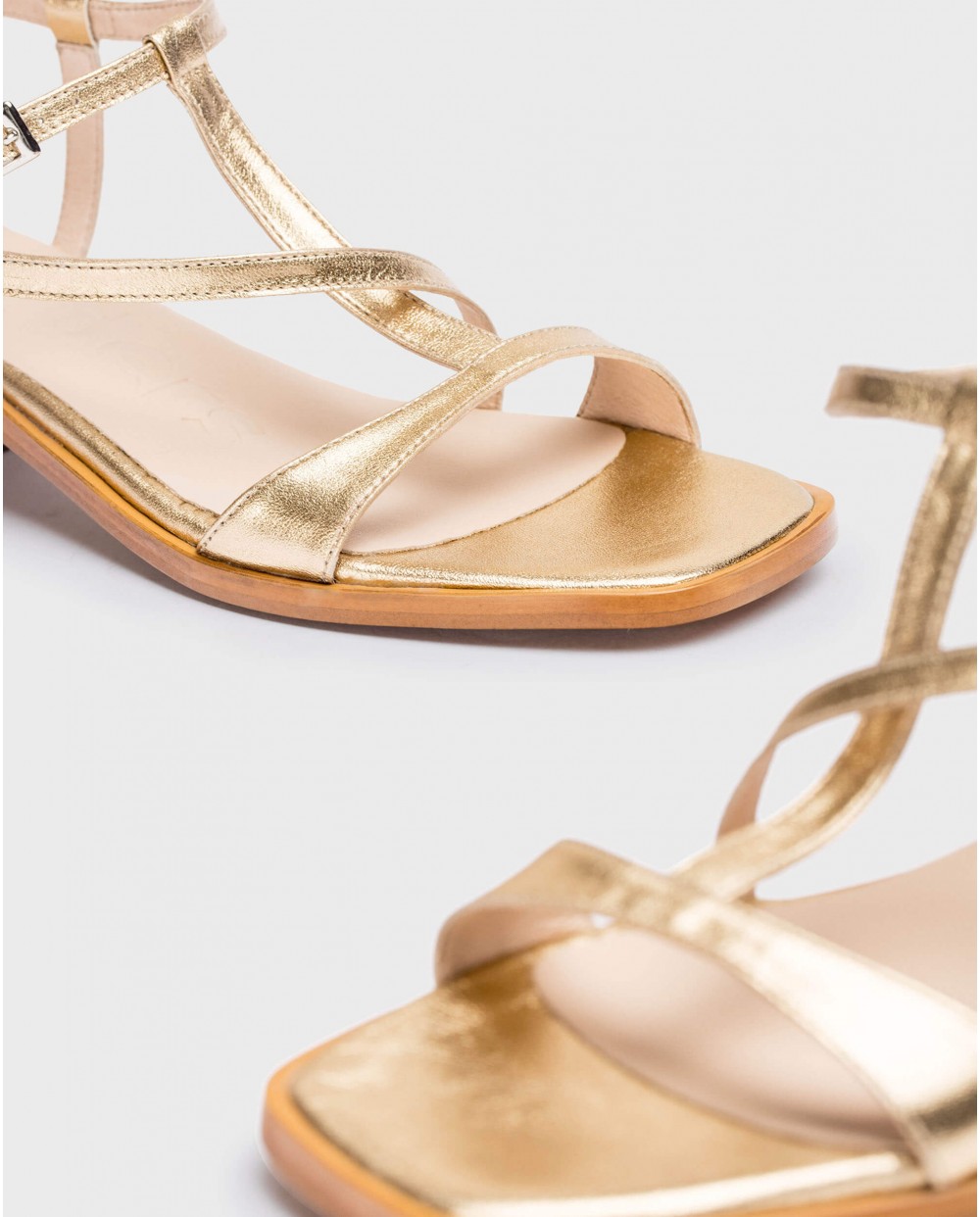 Wonders-Sandals-Gold metallic Aurora Sandal