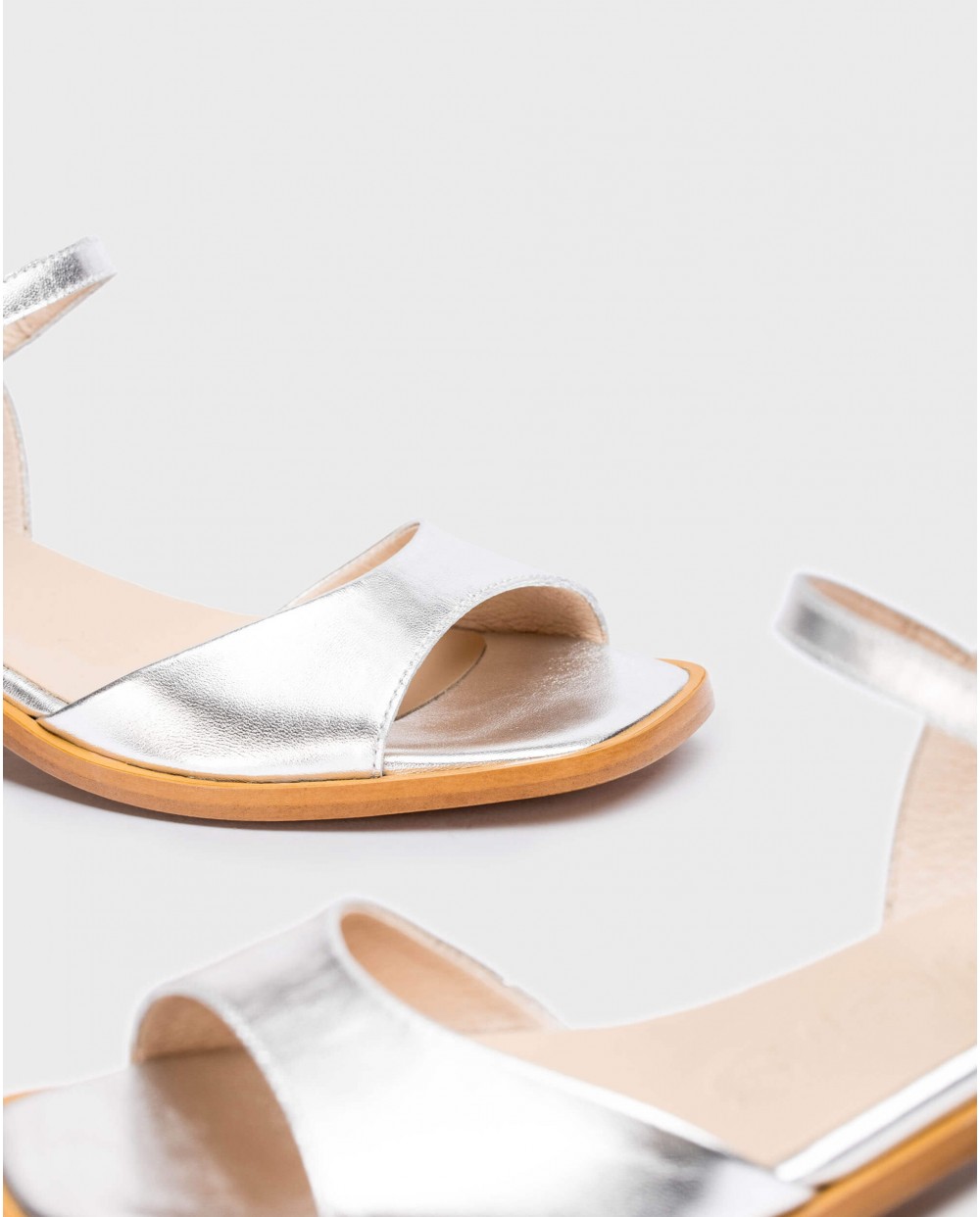 Wonders-Sandals-Silver metallic Lumina Sandal
