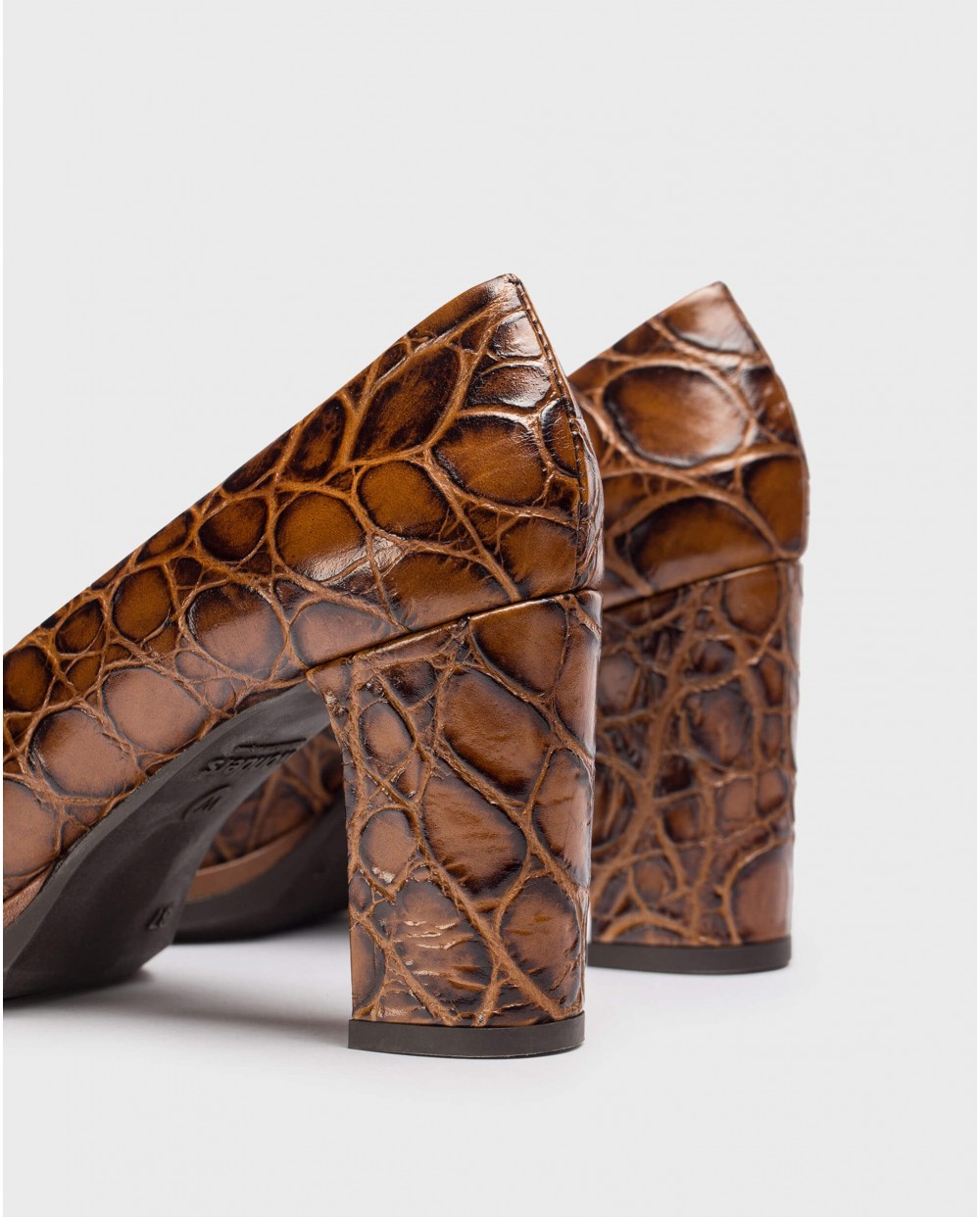 Wonders-Heels-Brown DENIS high-heeled shoe