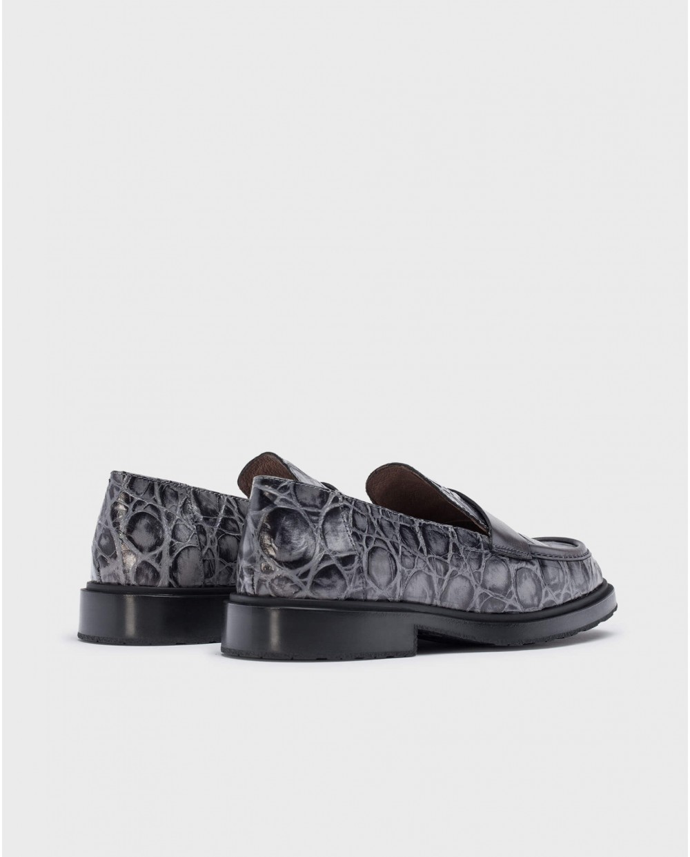 Wonders-Flat Shoes-Grey NED moccasin