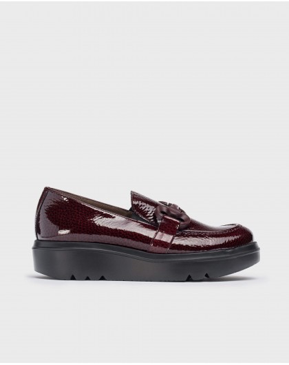 Wonders-Loafers and ballerines-Burgundy MIRA moccasin