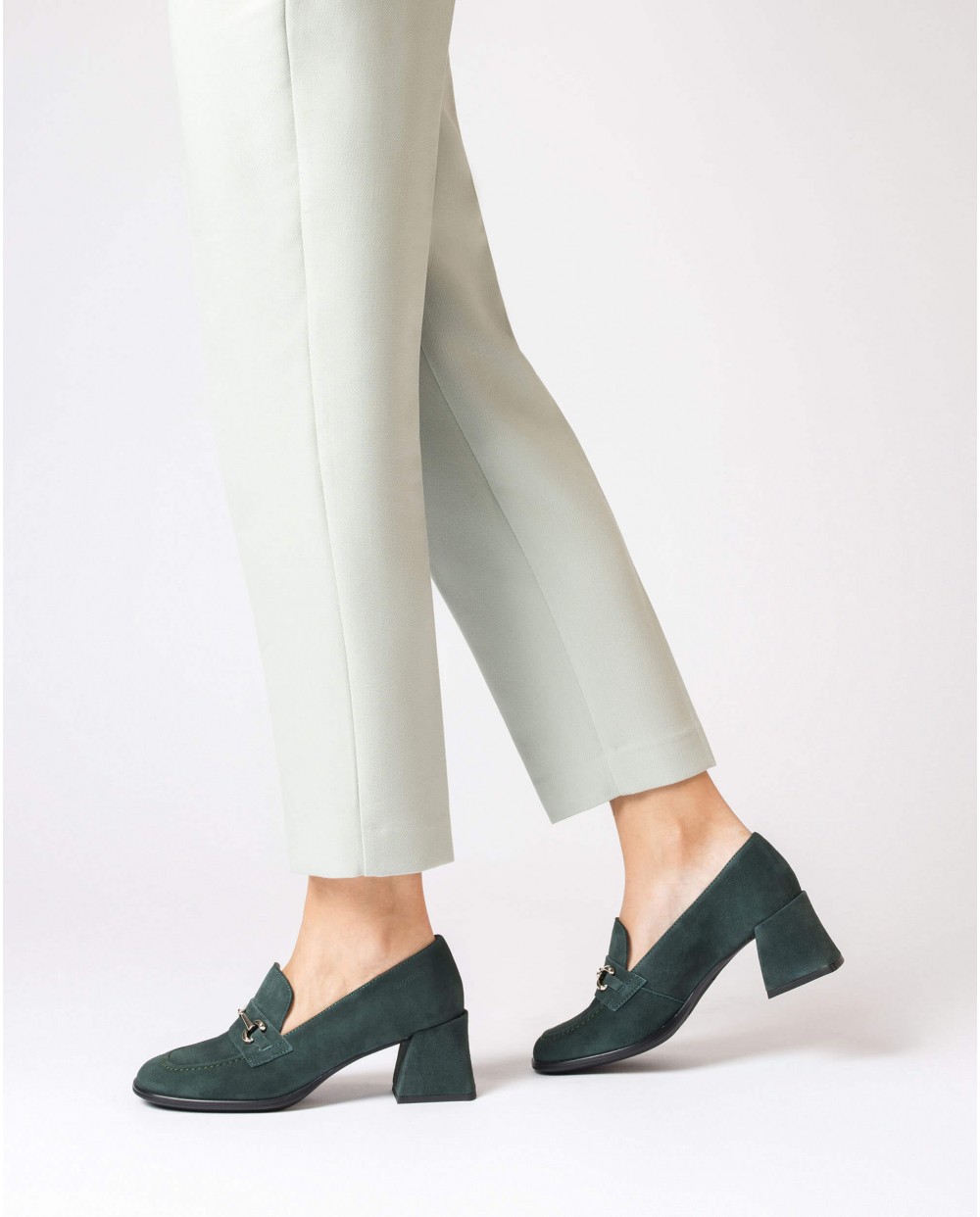 Wonders-Loafers and ballerines-Green CELIA moccasin