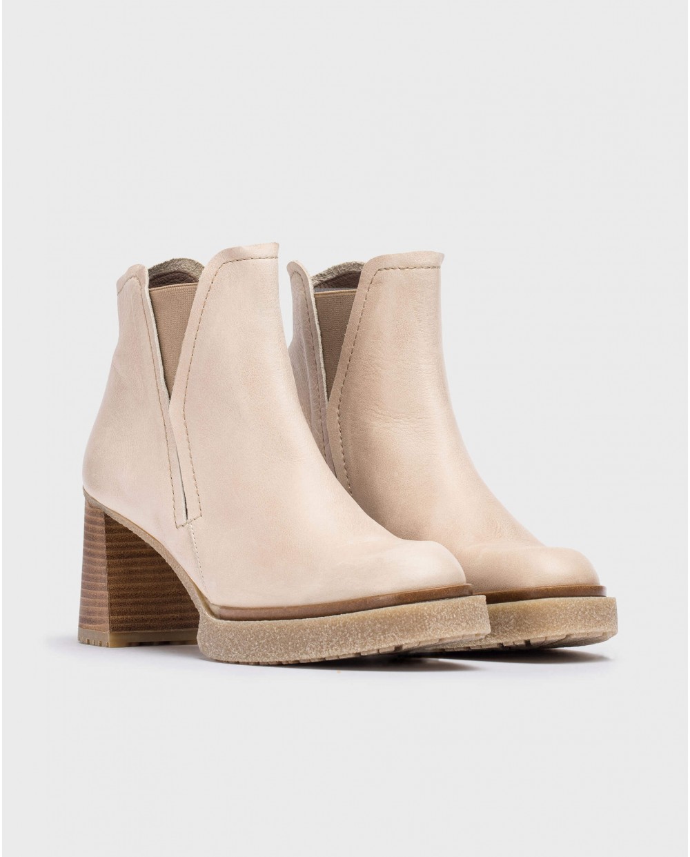 Wonders-Ankle Boots-Beige MIERA ankle boot