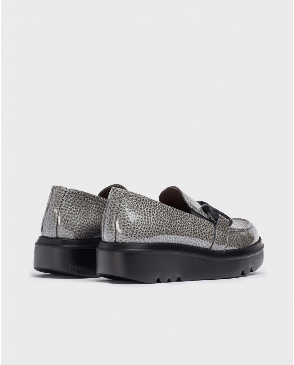 Wonders-Loafers and ballerines-Grey MIRA moccasin
