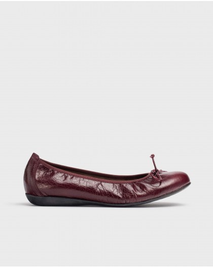 Wonders-Flat Shoes-Burgundy BO moccasin