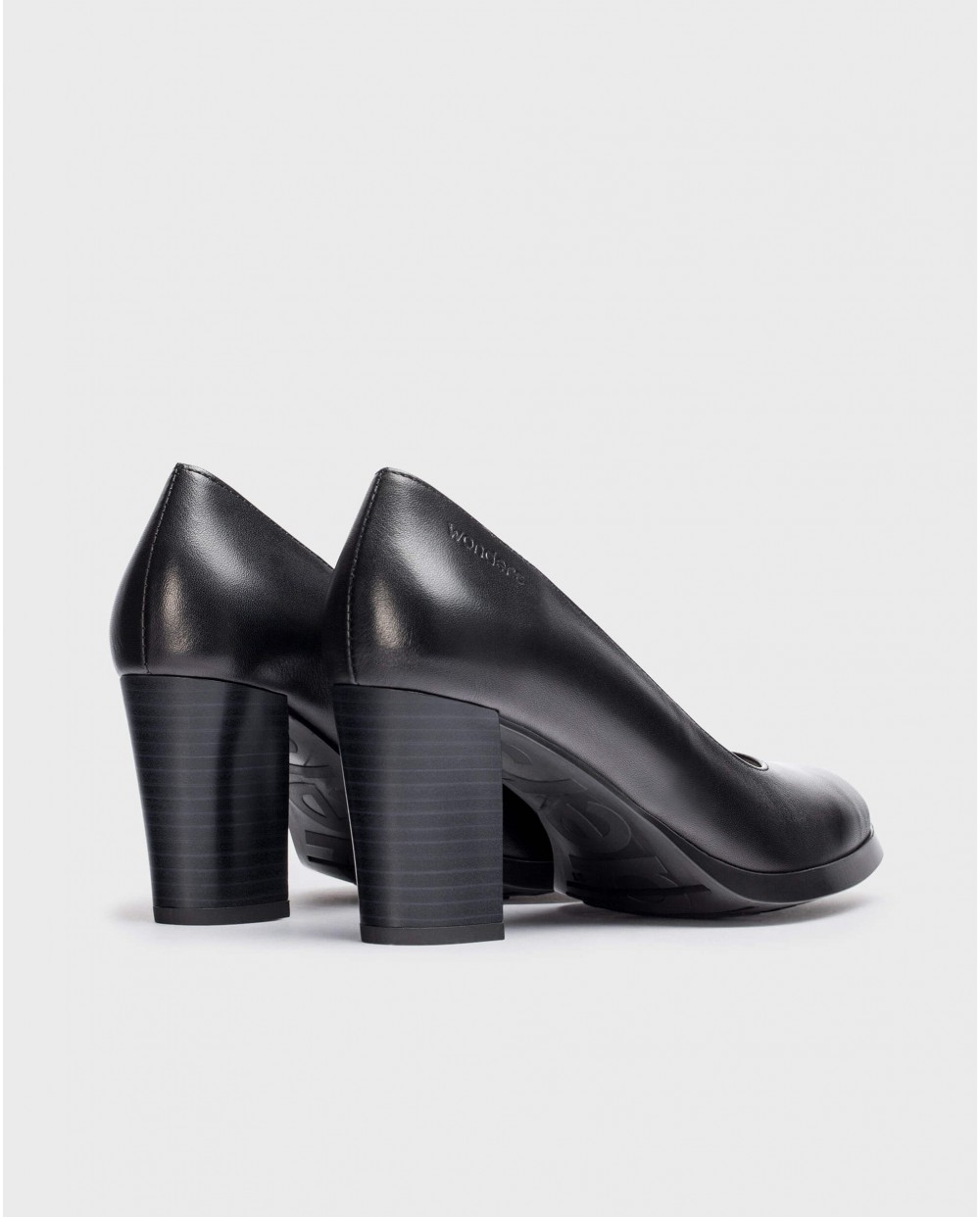 Wonders-Heels-Black Fenix Shoe