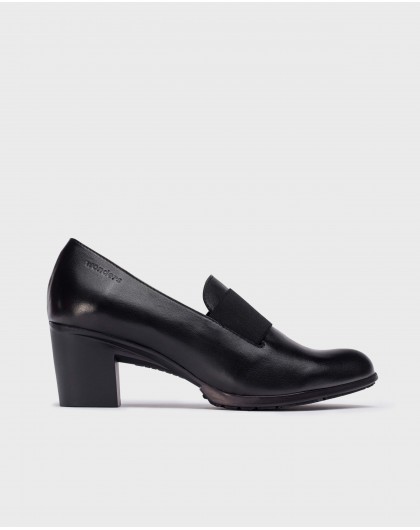 Wonders-Women shoes-Black elastic shoes