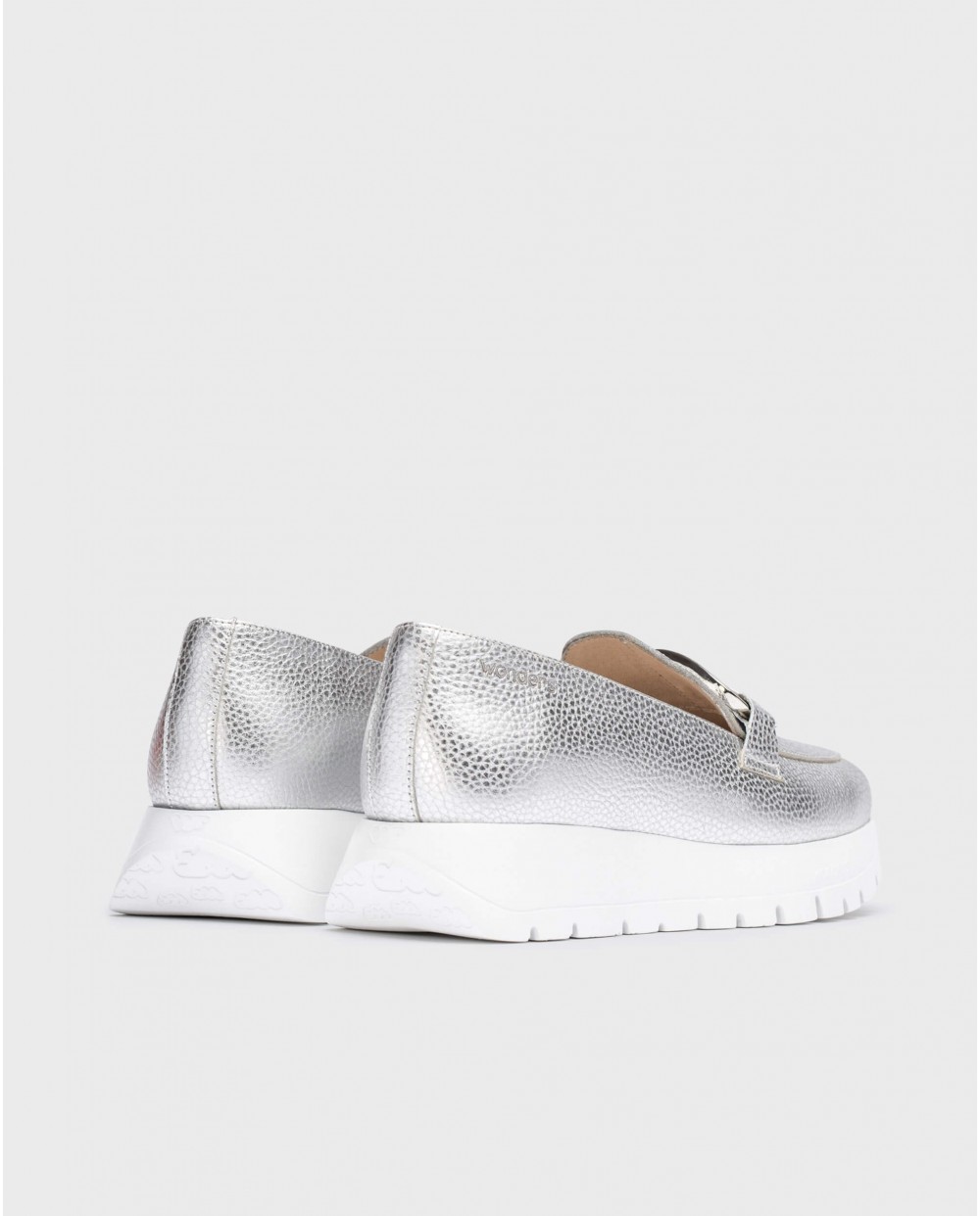 Wonders-Loafers-Silver Sidney Moccasin