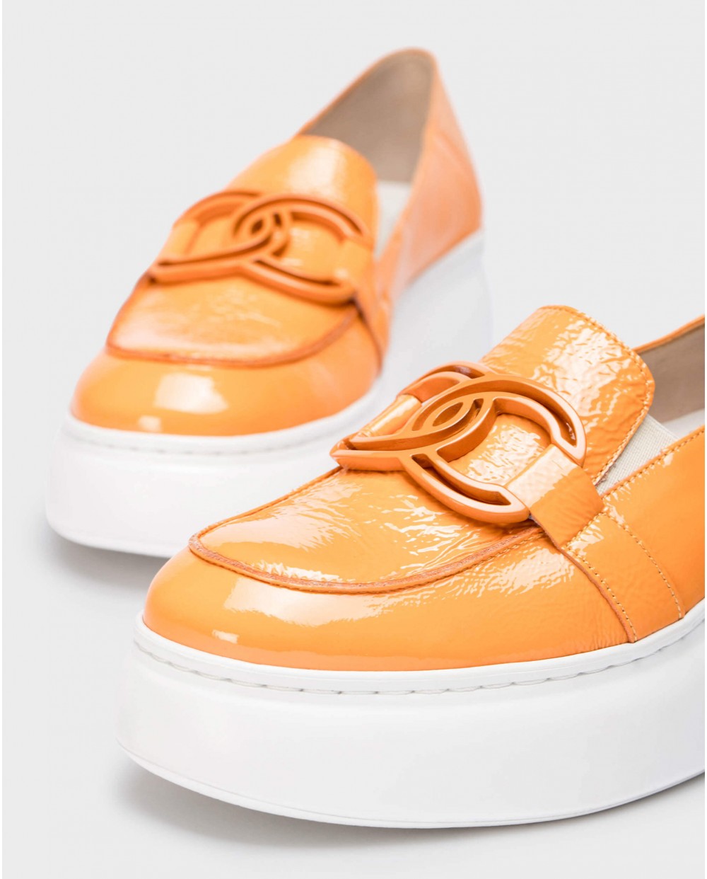 Wonders-Loafers-Orange Viena Moccasin