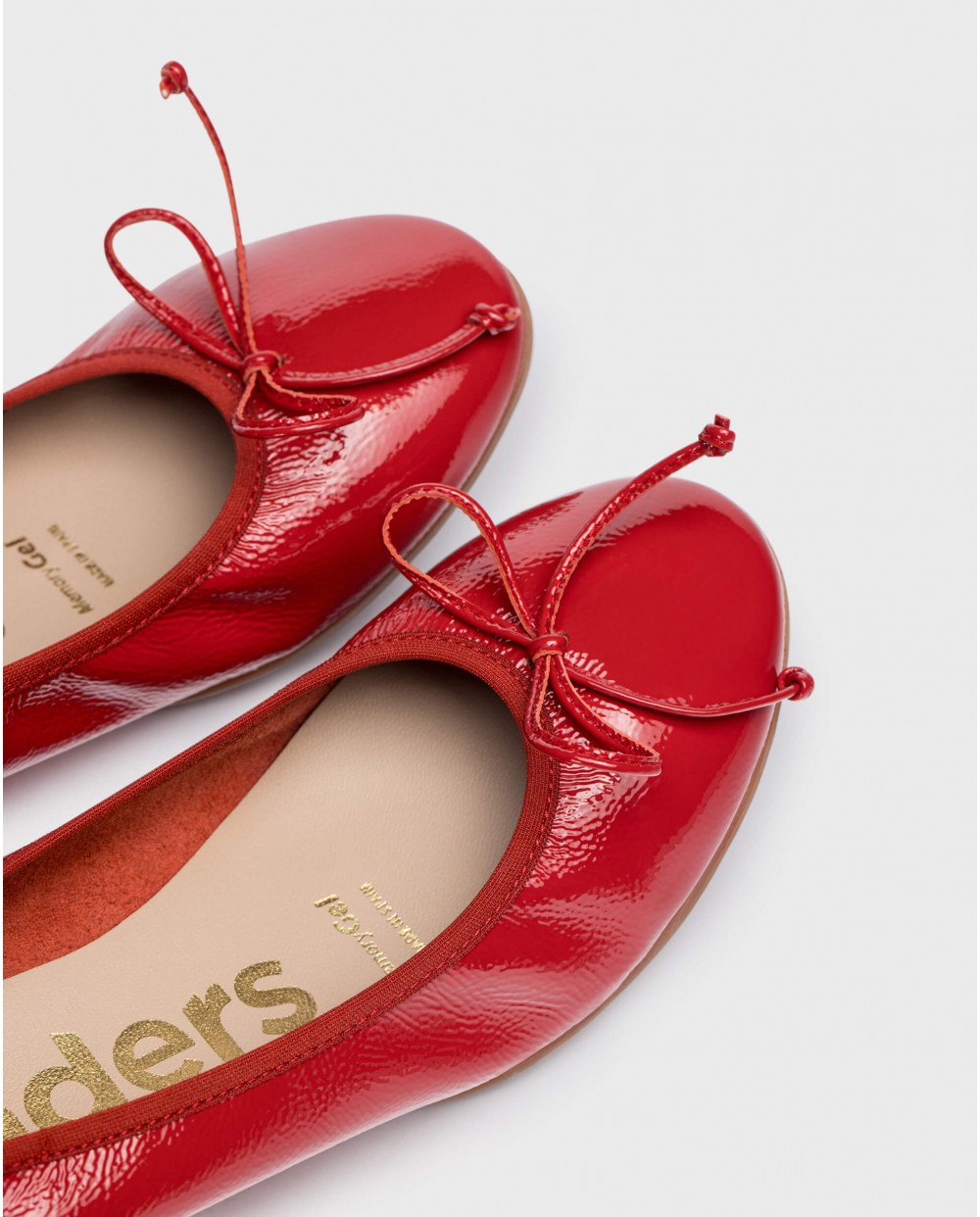 Wonders-Flat Shoes-Red Atenas Ballerina