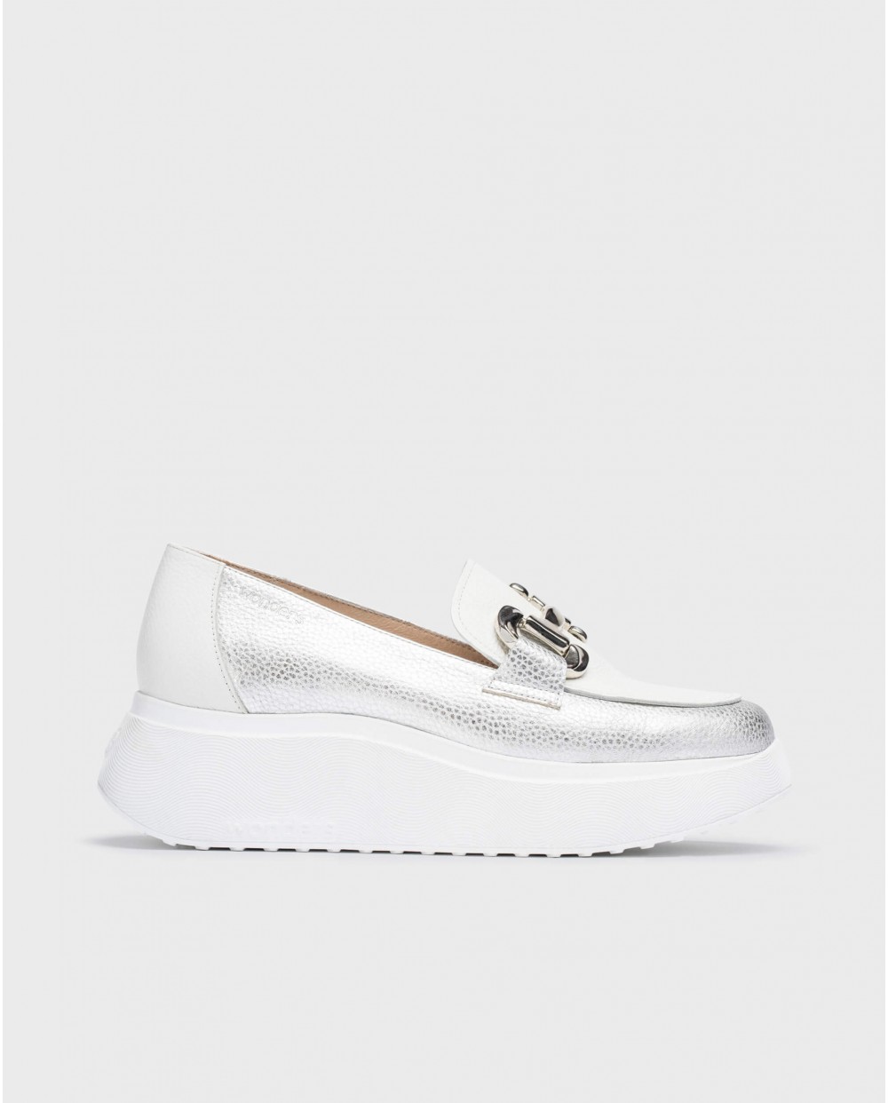 Wonders-Loafers-Silver Montreal Moccasin