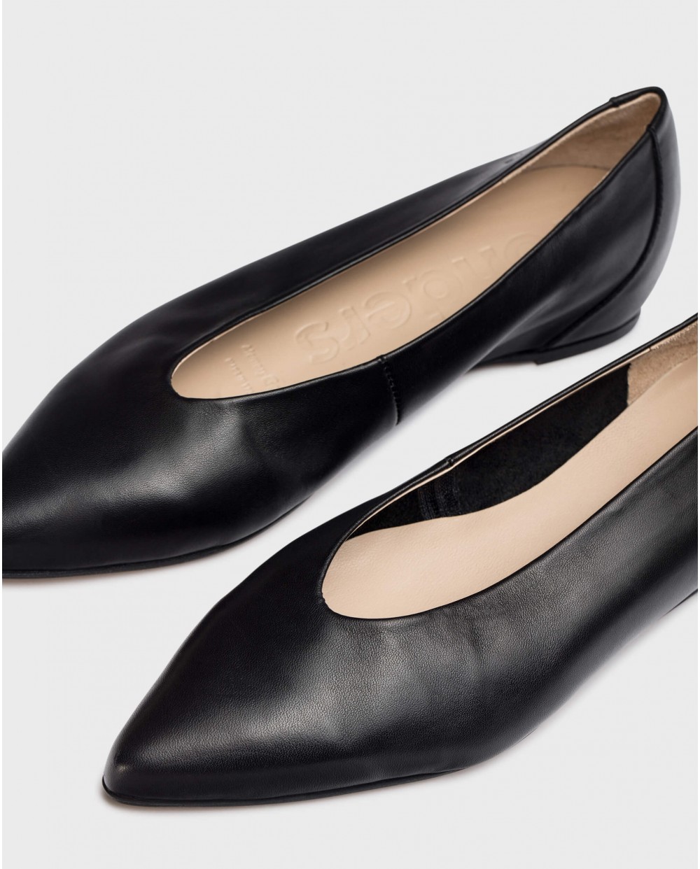 Wonders-Flat Shoes-Black Triana ballet flat