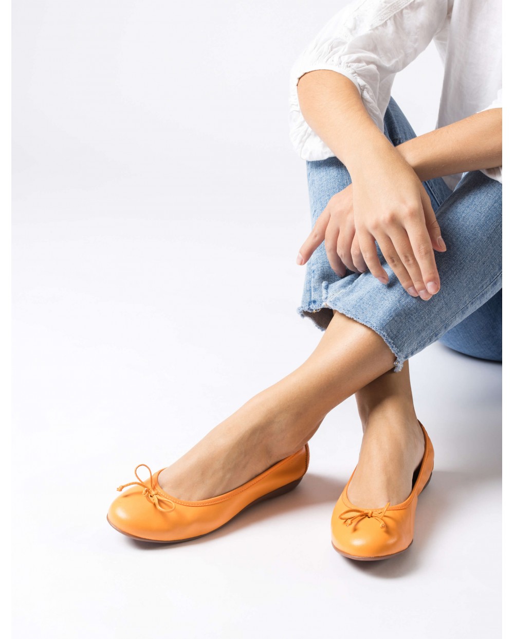Wonders-Flat Shoes-Naranja Bo ballet flat