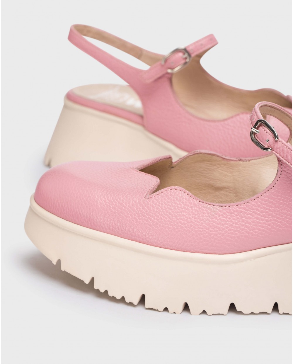 Wonders-Plataformas-Zapato Basilea rosa